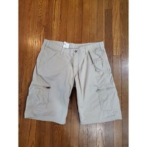 Carhartt Cargo Shorts Womens 14 Khaki Beige Ripstop Utility Hiking Outdoor WB006
